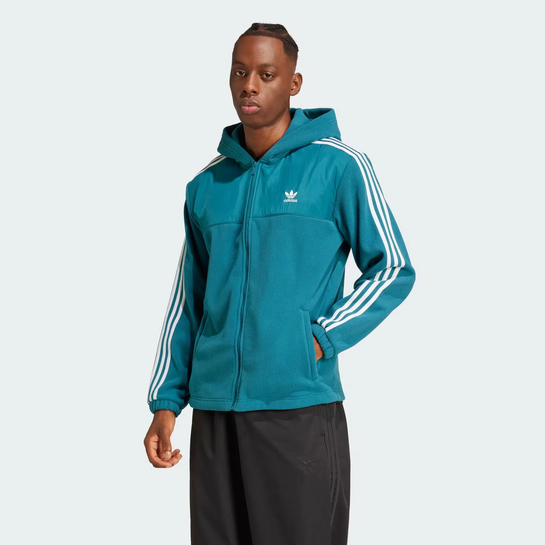 Adicolor 3-Stripes Teddy Fleece Hoodie